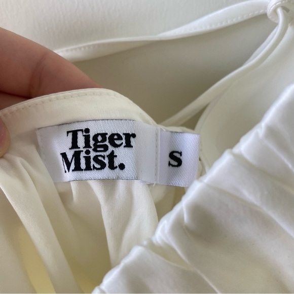 Tiger Mist White Strap Back Mini Dress small - Picture 6 of 8